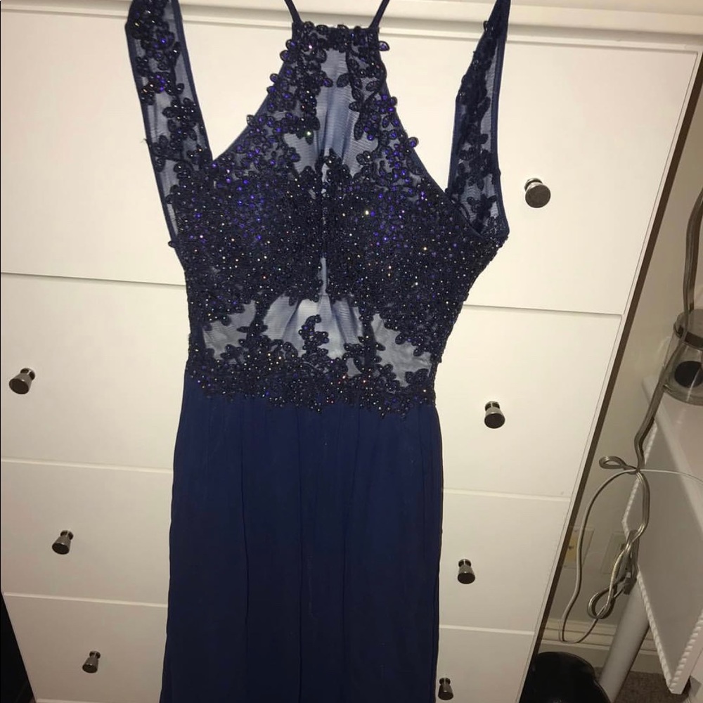 Navy blue dress